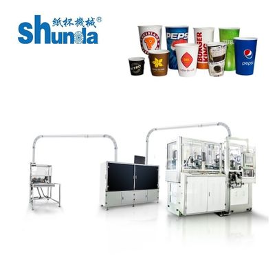 품질 계산 테이블과 함께 온도 및 차가운 음료 컵을위한 일회용 컵 제조 기계 공장