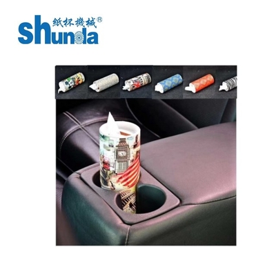 조직 상자 홀더 둥근 똑바른 유형 컵 제조를 위한 Ultrasonic&Hot 공중 시스템을 가진 자동적인 서류상 관 기계
