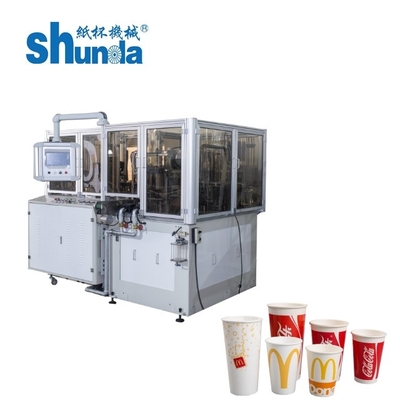 고효율 단일 및 이중 PE/PLA 코팅 종이 컵 제조 기계 4.8KW