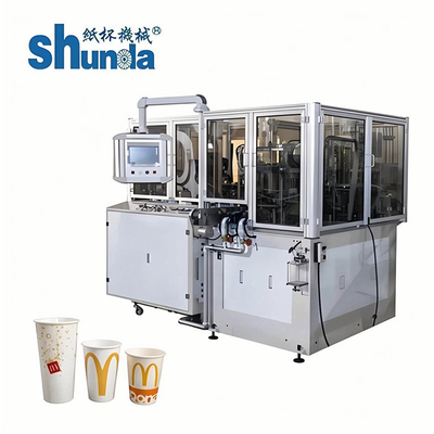 자동적인 종이컵 기계, 자동적인 서류상 찬 음료 컵 고속 기계 100cups/min